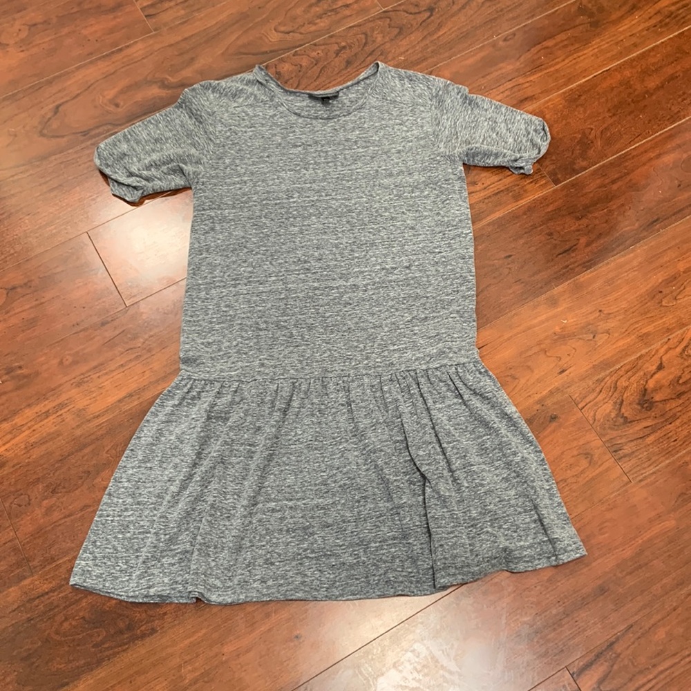 Ruffle hem t-shirt dress